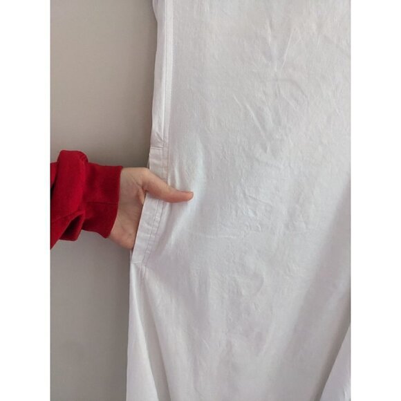 For Cynthia Linen Lagenlook Mixed Media Beachy Dress Size S - Picture 7 of 10